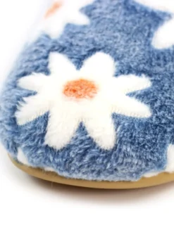 Lunar Ellis Daisy Detail Full Slippers