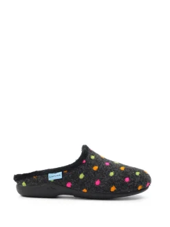 Lunar Peanut Polka Dot Mule Slippers