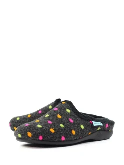 Lunar Peanut Polka Dot Mule Slippers