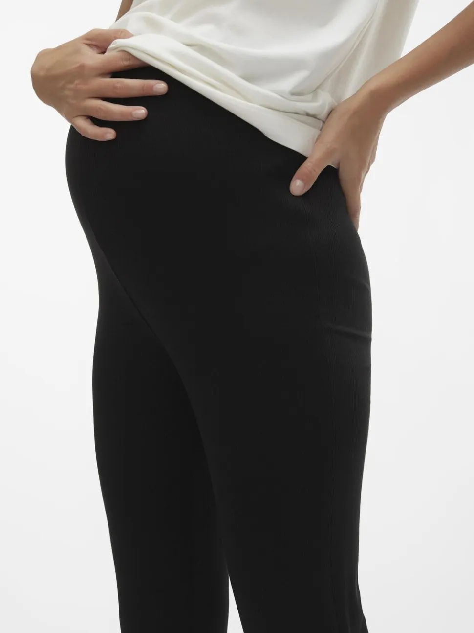 Mamalicious Maternity Jersey Flared Leggings