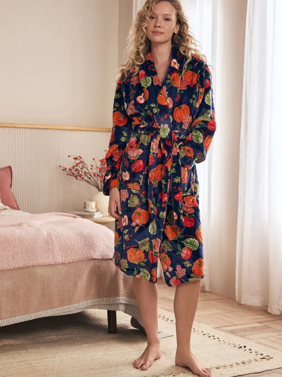 Marineblauw - Bath & Body Works Blossom Cosy Robe