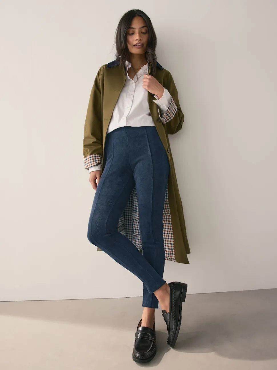 Marineblauw - Corduroy legging