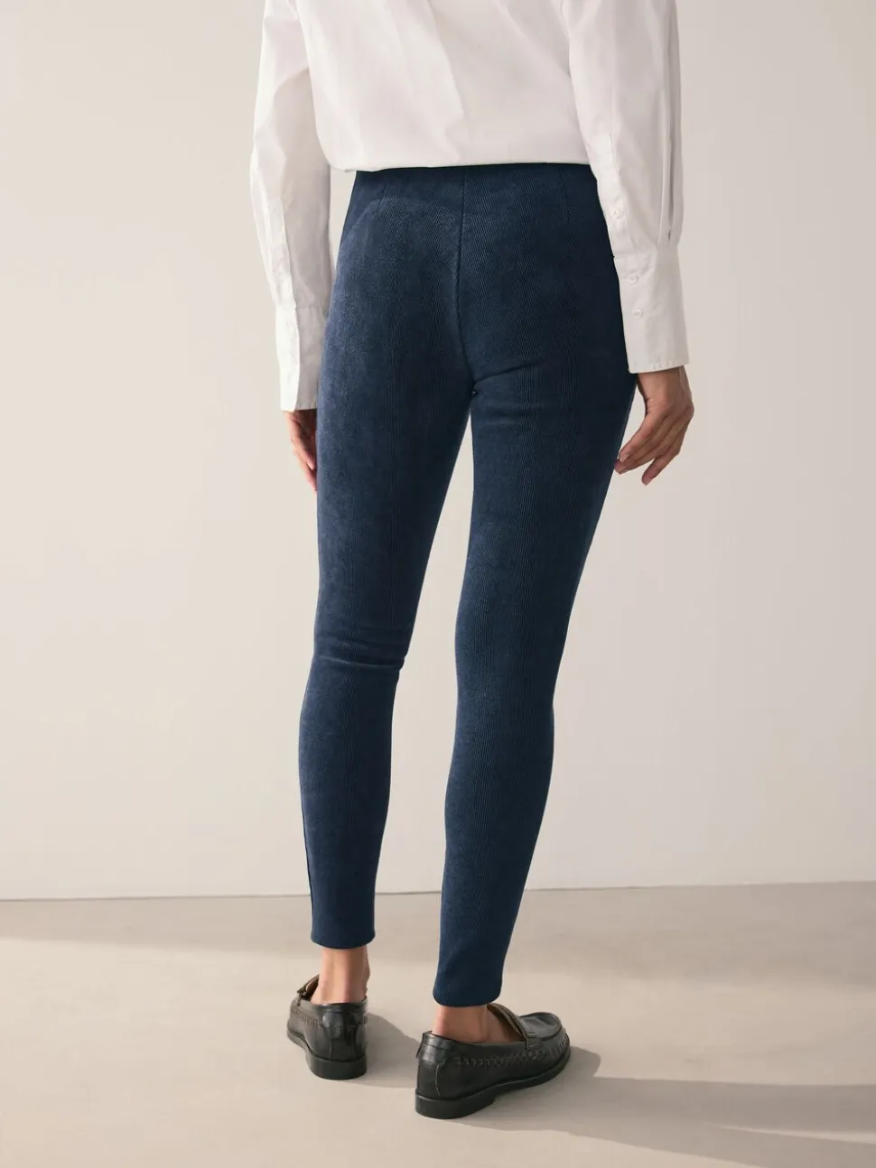 Marineblauw - Corduroy legging