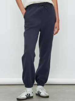 Marineblauw - Essentiële jersey joggingbroek met manchetten