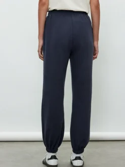 Marineblauw - Essentiële jersey joggingbroek met manchetten