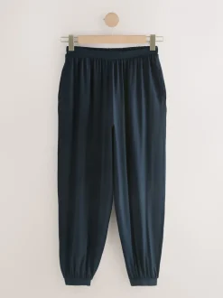 Marineblauw - Jersey Harem Joggers