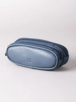 Marineblauw - Lakeland Leather dubbele brillenkoker