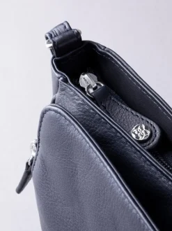 Marineblauw - Lakeland Leather Ambleside crossbodytas