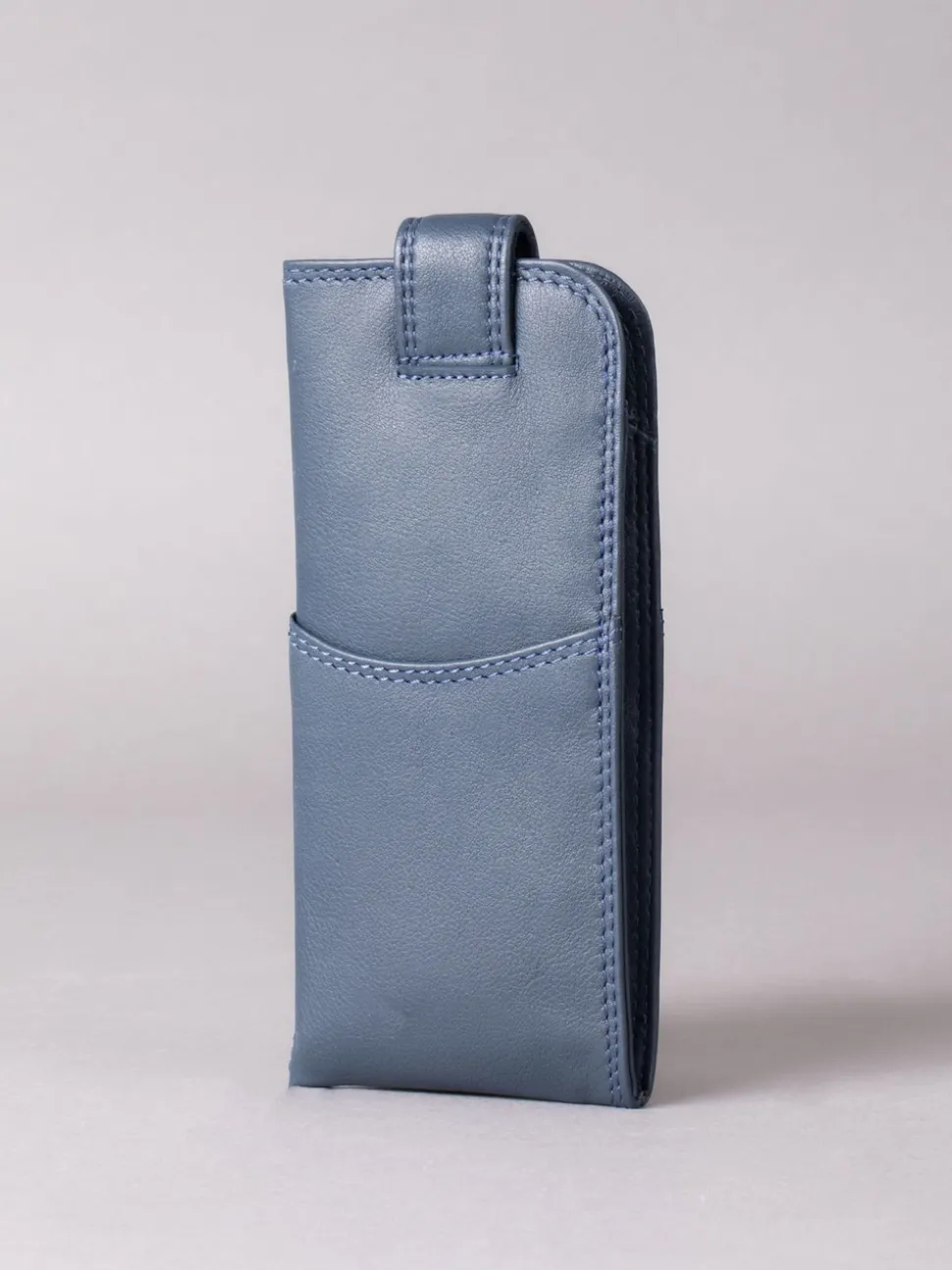 Marineblauw - Lakeland Leather Glasses Case