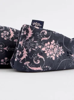 Marineblauw - Laura Ashley ballerina pantoffels