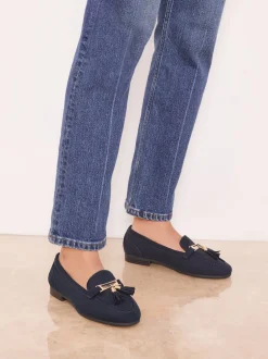 Marineblauw - Lipsy Almond Toe Tassel Workwear Loafers