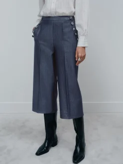 Marineblauw - Military Culottes