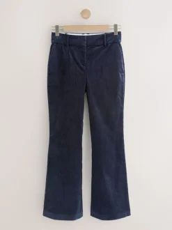 Marineblauw - N. Premium Cord Bootcut Broeken