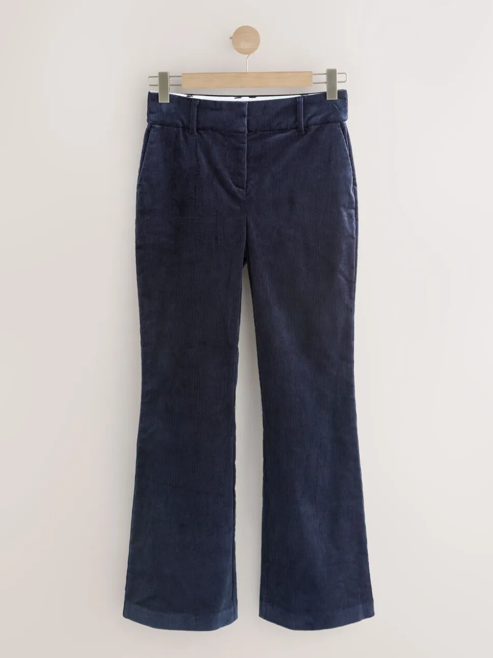 Marineblauw - N. Premium Cord Bootcut Broeken