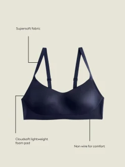 Marineblauw - N.Premium Cloud Zachte Ultiem Comfort Beha Zonder Beugel