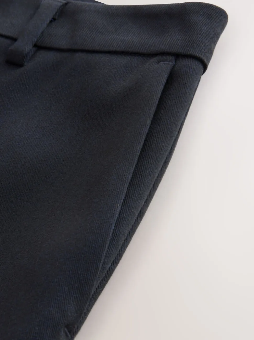Marineblauw - Op maat gesneden smalle broek