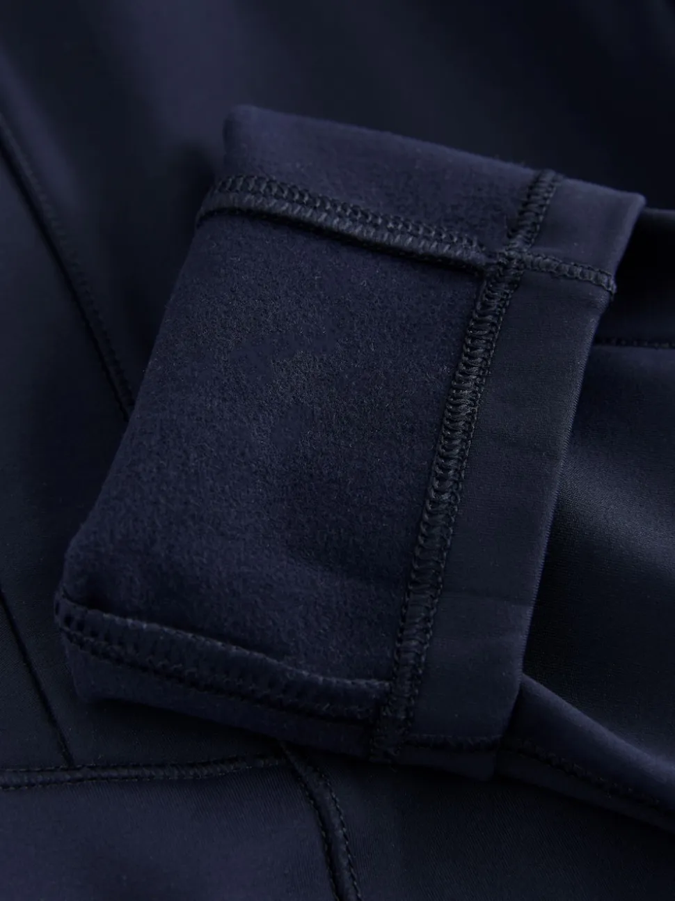 Marineblauw - Outdoor legging met fleecevoering en warme handgreep
