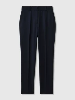 Marineblauw - Reiss Gabi slim-fit kostuumbroek