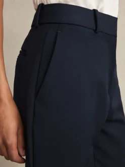 Marineblauw - Reiss Gabi slim-fit kostuumbroek