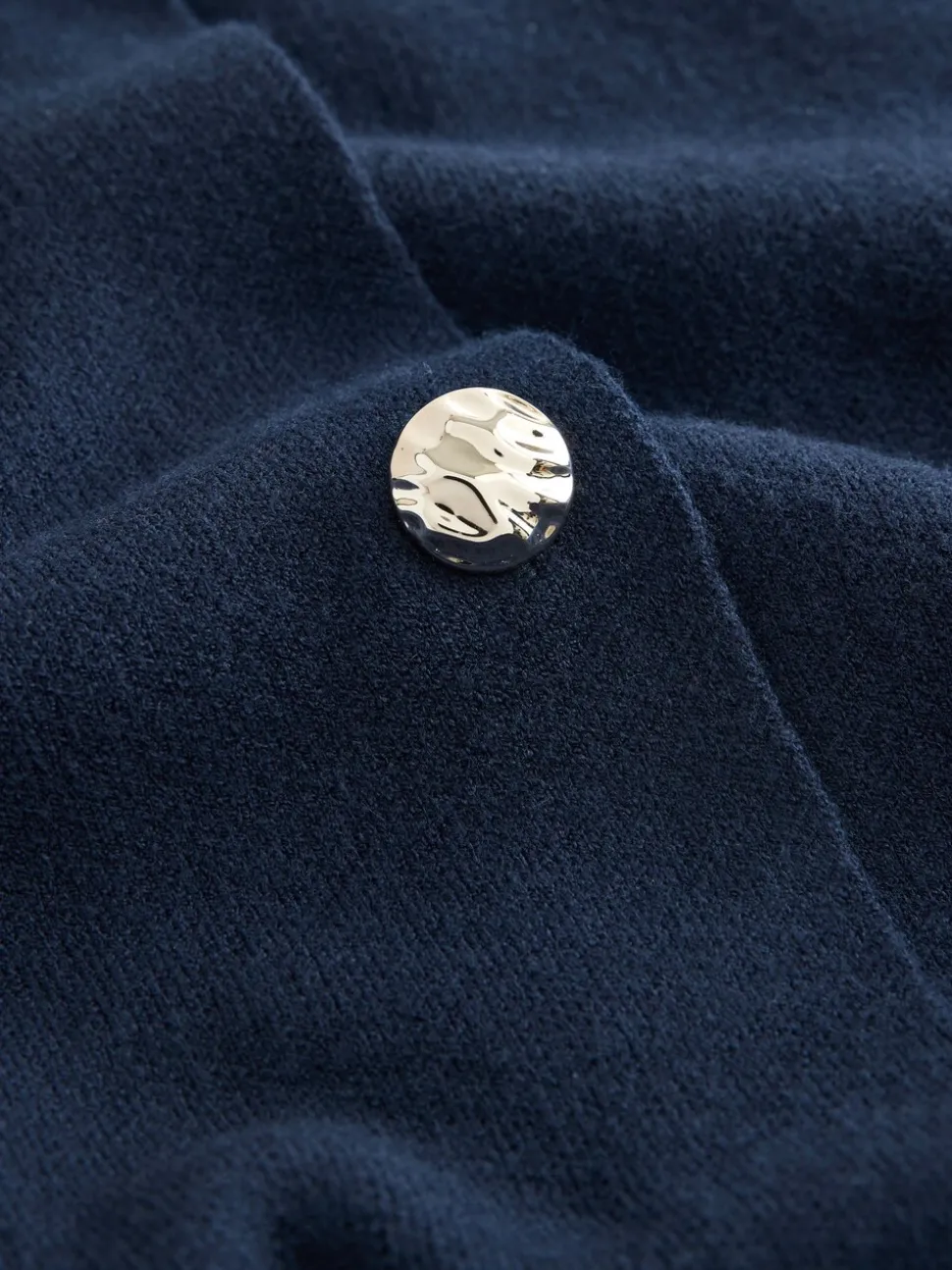 Marineblauw - Sailor Collar Cardigan