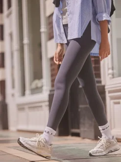 Marineblauw - self. Legging met hoge taille