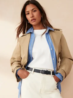 Marineblauw - Standaard leren riem