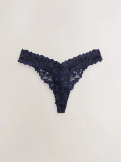 Marineblauw - Ultimate Comfort kanten slip verpakking van 2