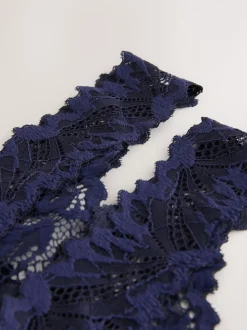 Marineblauw - Ultimate Comfort kanten slip verpakking van 2