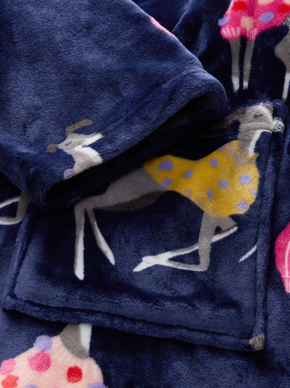Marineblauw - Whippet-badjas