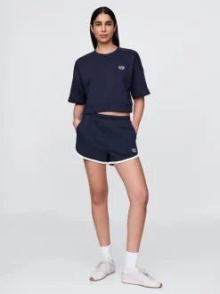 Marineblauw/blauw - Gap VintageSoft - dolfijn-sweatshort met logo