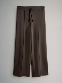 Marineblauw/chocoladebruin - The Set Modal Straight Leg Joggers 2 Pack
