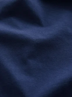 Marineblauwe stip - Korte katoenen pyjama