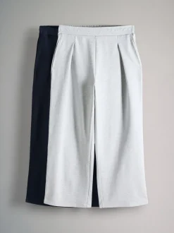 Marineblauw/grijs gemêleerd - The Set 2 Pack Heavyweight Premium Pleat Front Jersey Trousers