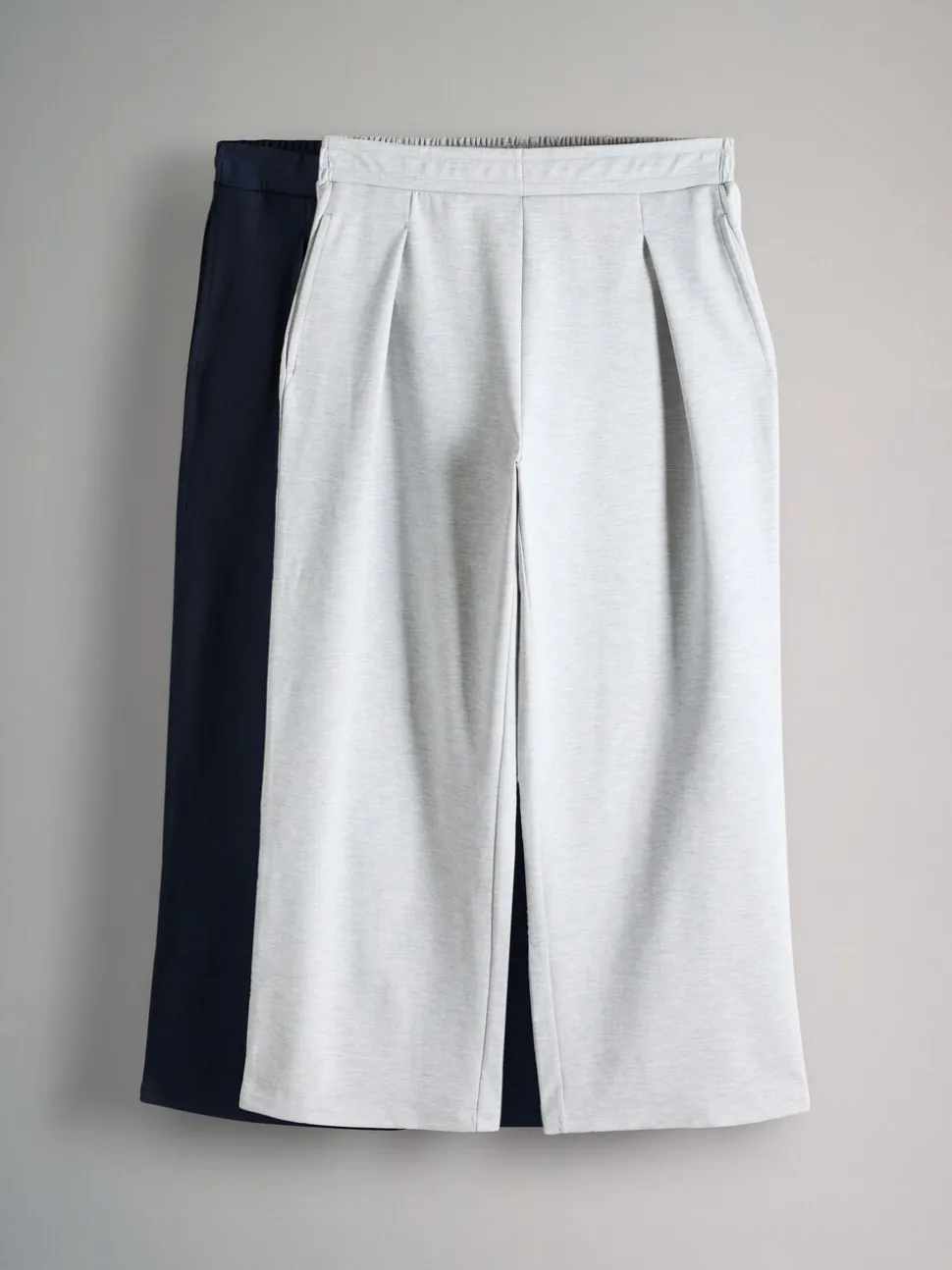 Marineblauw/grijs gemêleerd - The Set 2 Pack Heavyweight Premium Pleat Front Jersey Trousers