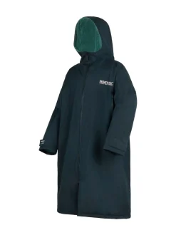 Marineblauw/groen - Regatta - Waterdichte omkleedjas voor volwassenen