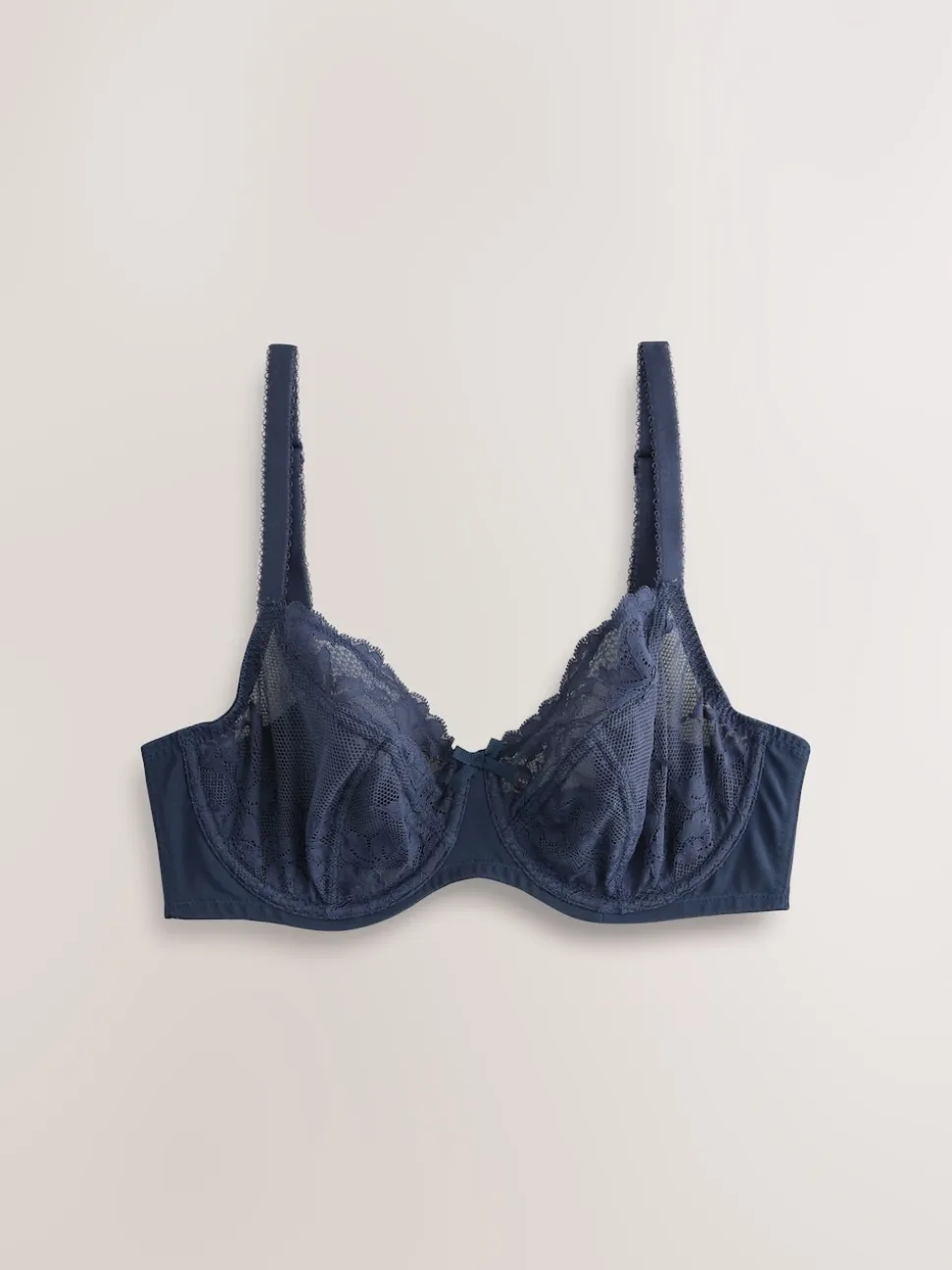 Marineblauw/roestkleurig - Verpakking van 2 kanten beha's cup DD+
