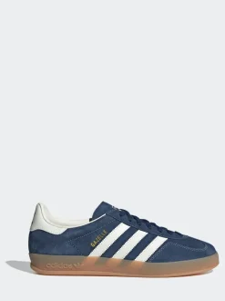 Marineblauw/wit - adidas Originals - Gazelle sneakers voor binnen