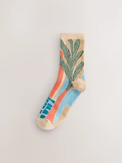Marrakesh Mix Print - Set van 5 paar enkelsokken