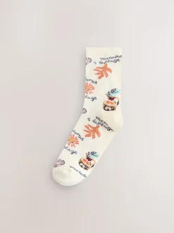 Marrakesh Mix Print - Set van 5 paar enkelsokken