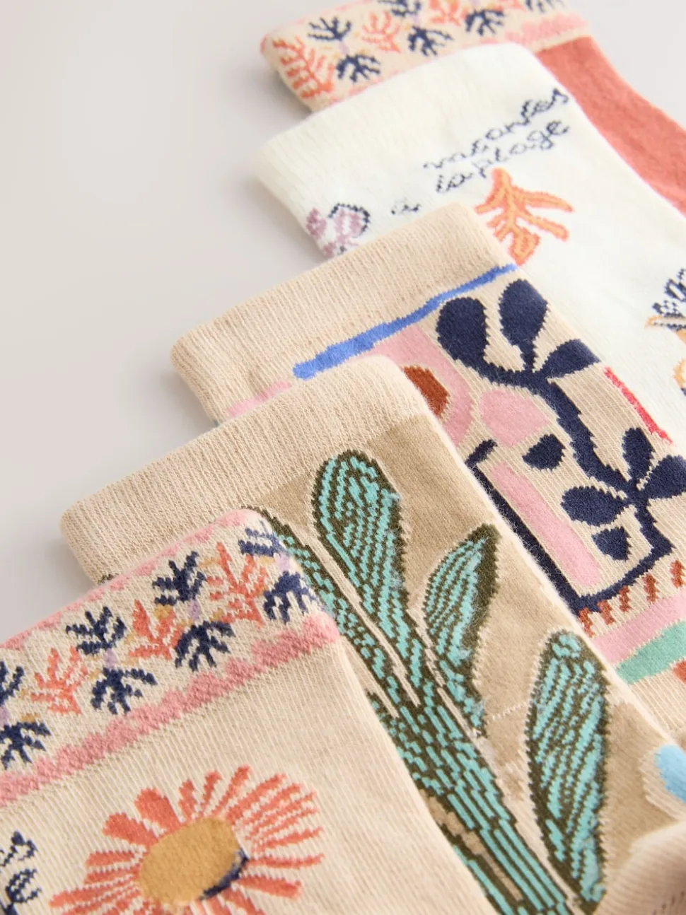 Marrakesh Mix Print - Set van 5 paar enkelsokken
