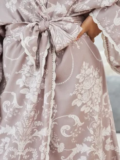 Mauve roze - Laura Ashley Josette badjas