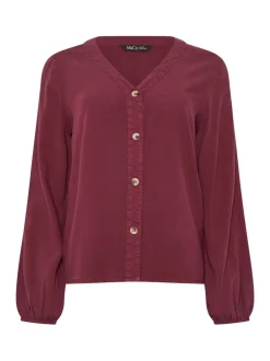 M&Co Acid Wash Long Sleeve Shirt