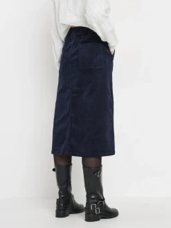 M&Co corduroy volledige midirok