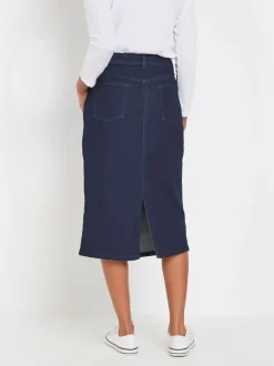 M&Co Denim Midi Skirt