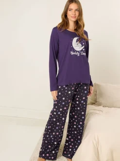 M&Co Koalaty Time Long Sleeve Wide Leg PJ Set