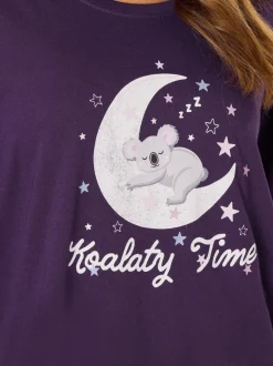 M&Co Koalaty Time Long Sleeve Wide Leg PJ Set