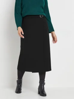 M&Co Midi-rok met gespdetail