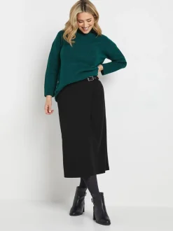 M&Co Midi-rok met gespdetail