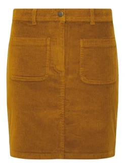 M&Co Petite Cord A-Line Skirt