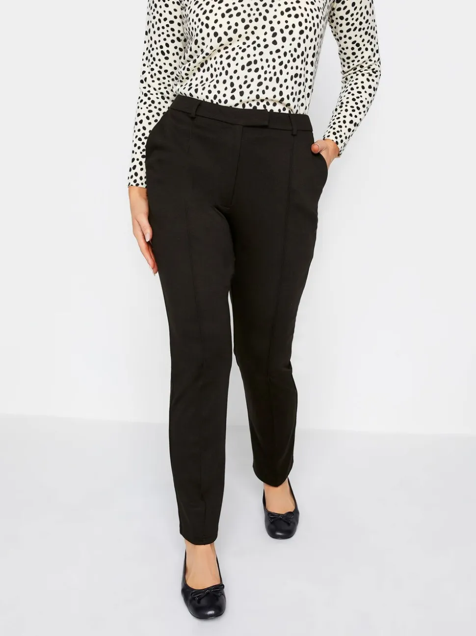 M&Co Ponte Slim Leg Trousers